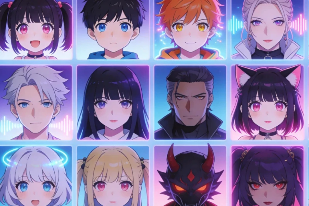 Multiple anime character voices