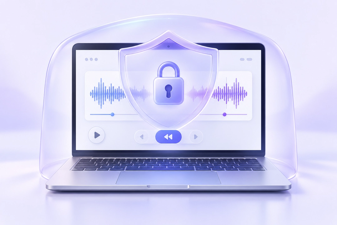 Protected local audio processing