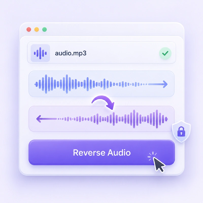 Reverse audio locally
