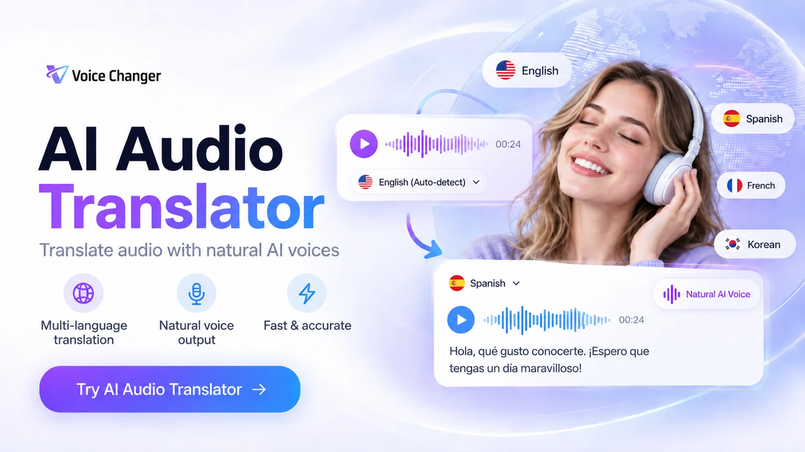 free ai audio translator