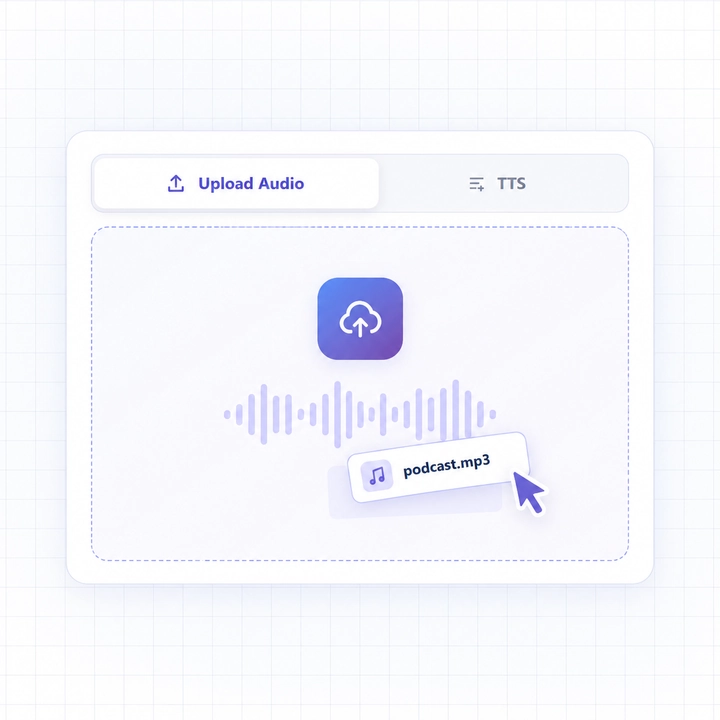 Upload an audio file