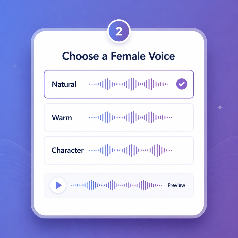选择女声音色