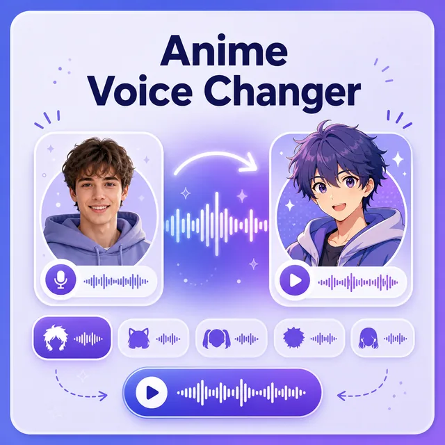 Human to anime voice