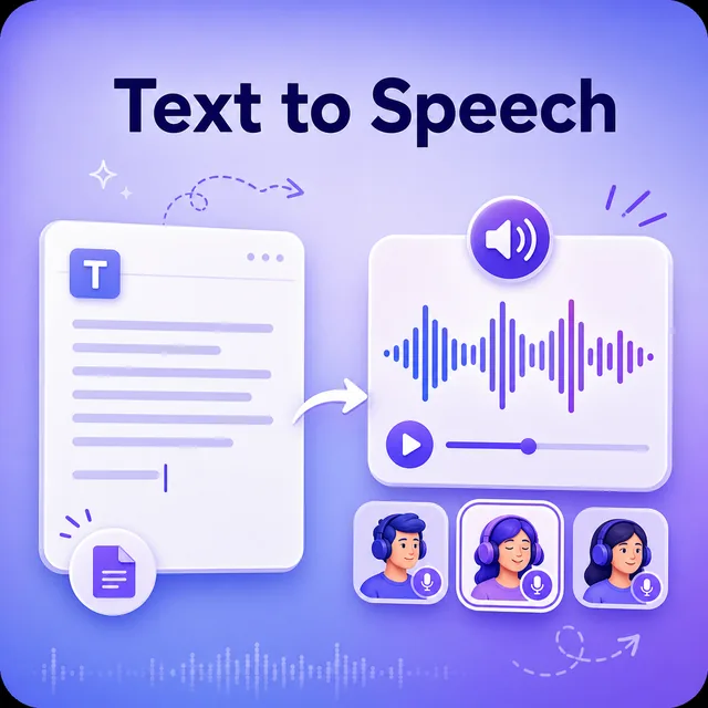 Text transformed into speech