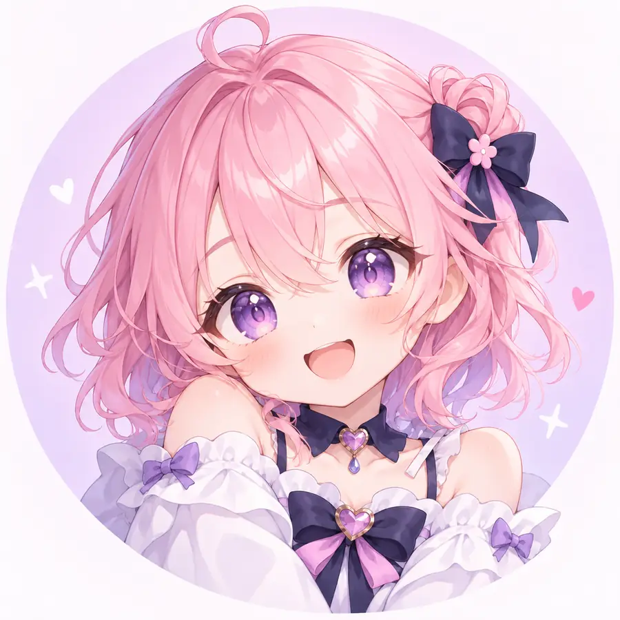 Pink-haired girl avatar