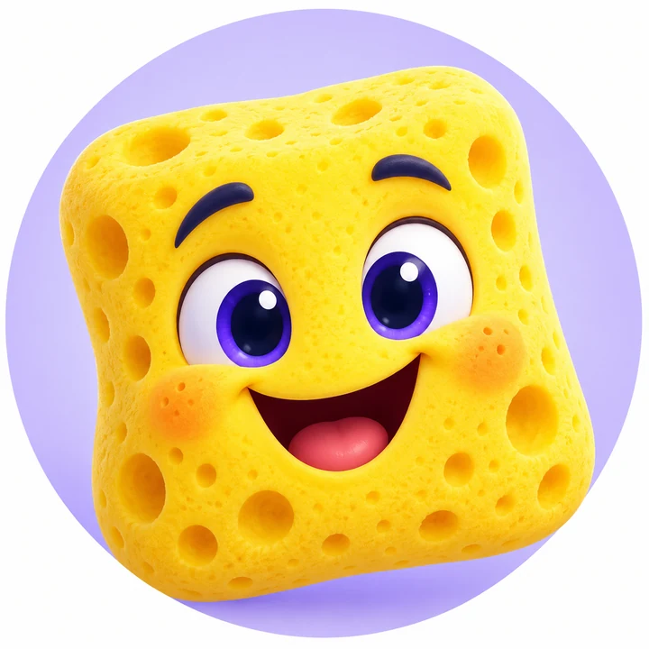 Yellow sponge mascot