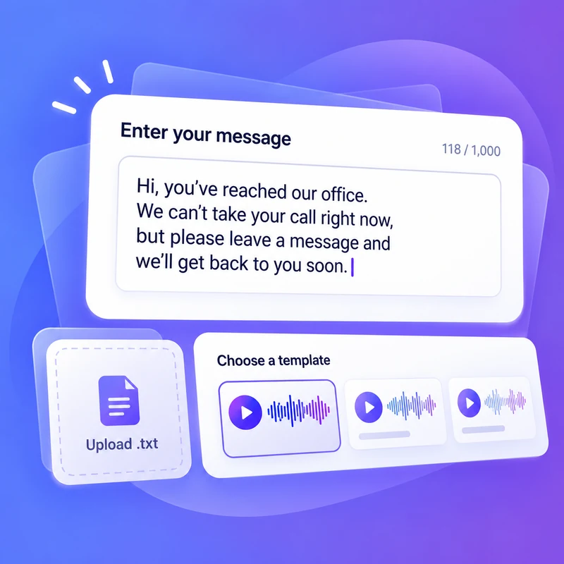 Voicemail message editor