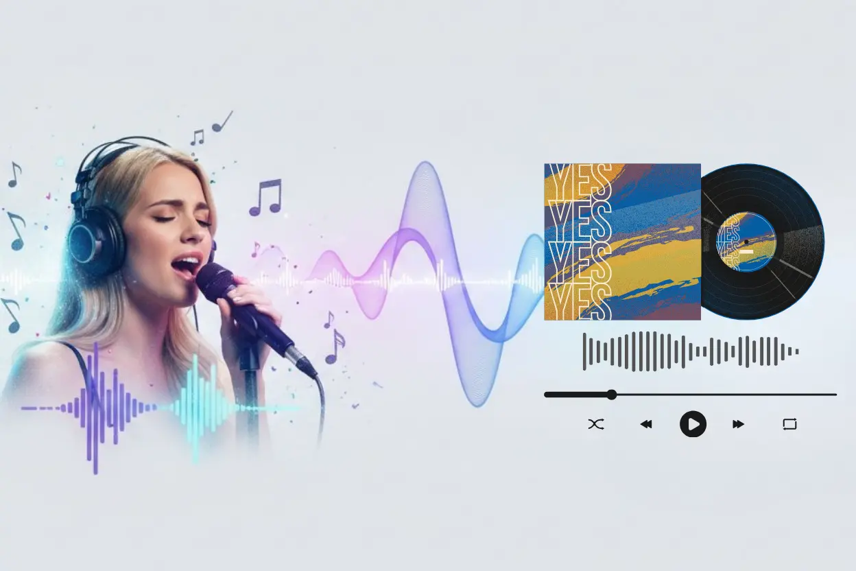 create ai song cover with clear high fidelity and realistic sound