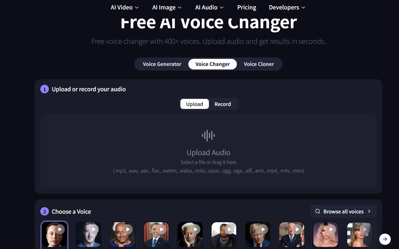 magic hour ai voice changer