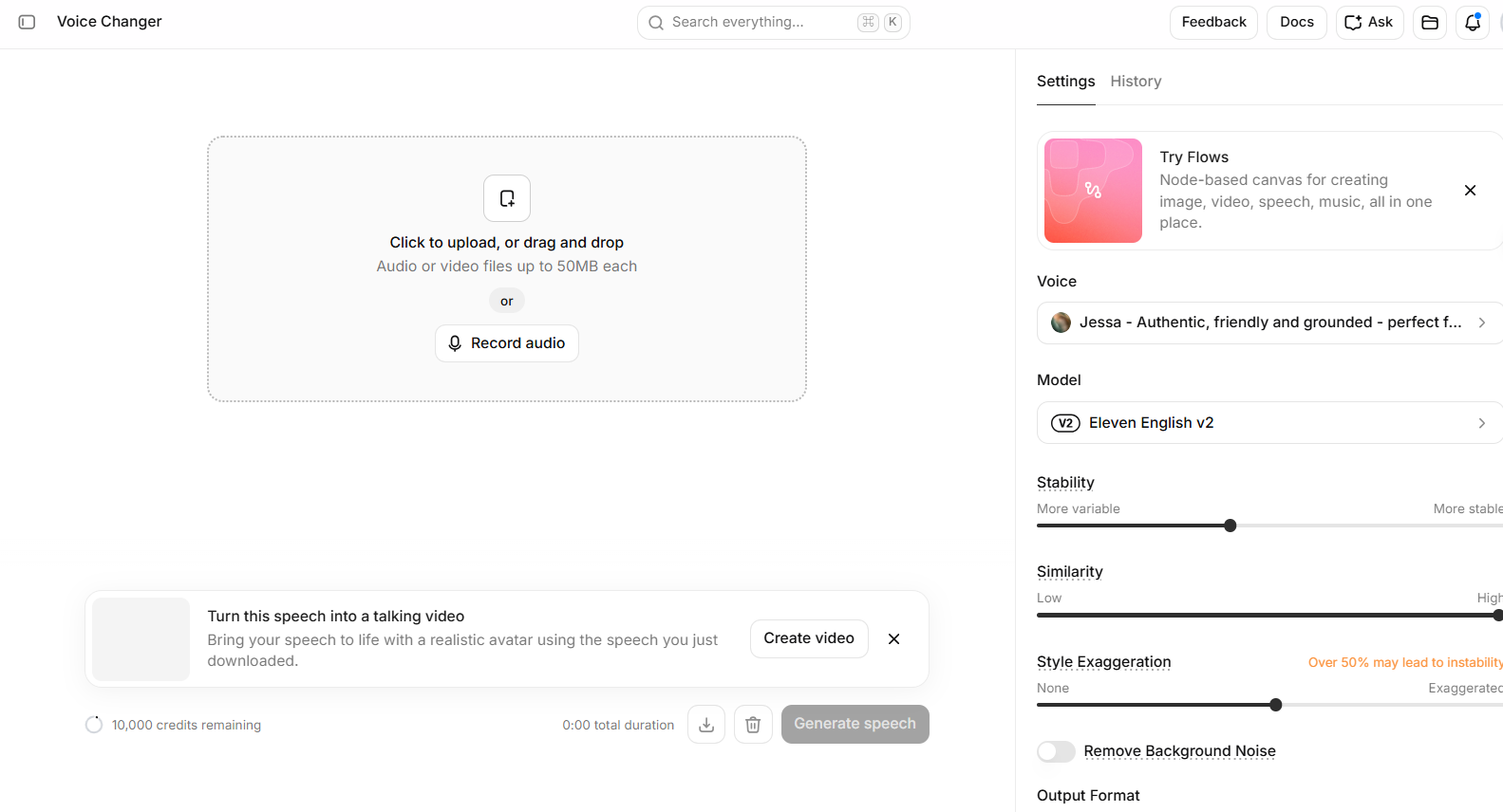 elevenlabs ai voice changer